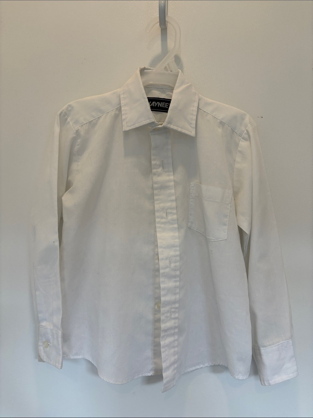 Kids white button-down